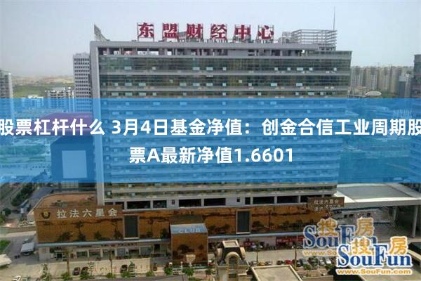 股票杠杆什么 3月4日基金净值：创金合信工业周期股票A最新净值1.6601