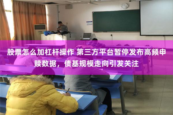 股票怎么加杠杆操作 第三方平台暂停发布高频申赎数据,债基规模走向引发关注